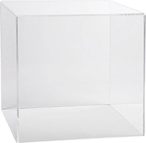 15" x 15" Clear Acrylic Display Box with One Open Side Versatile Square Retail Product Riser or Merchandise Storage Bin No Assembly by Marketing Holders in Saudi Arabia