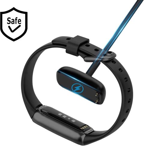 Charger Compatible with Fitbit Charge 2 Replacement USB Charger Charging Cable for Fitbit Charge 2 Smart Watch with Chip Protection - USB Charging Cable 51CM (Black) in Kuwait