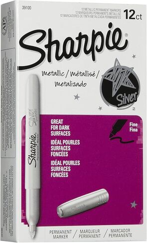 Sharpie / Sanford Tarcking Pens 39100 Sharpie Metallic Silver Pen Perma in Saudi Arabia