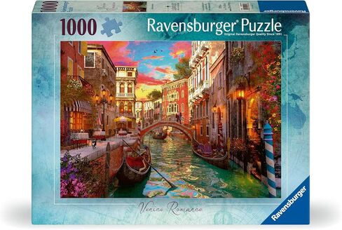 Ravensburger - Penice Romance - 1000 قطعة بانورامزو - ألوان مذهلة وحيوية - مشهد في البندقية الخلابة - ألغاز غامضة ورومانسية ومشرقة للبالغين in Kuwait