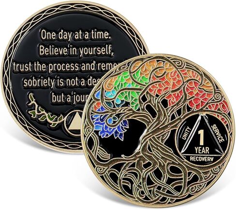 هدايا الرصانة الرمزية لعملة الرصانة الرمزية الرمزية للرقائق والميداليات للنساء الرجال (أخضر ، عامين) in Kuwait