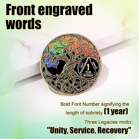 هدايا الرصانة الرمزية لعملة الرصانة الرمزية الرمزية للرقائق والميداليات للنساء الرجال (أخضر ، عامين) in Kuwait