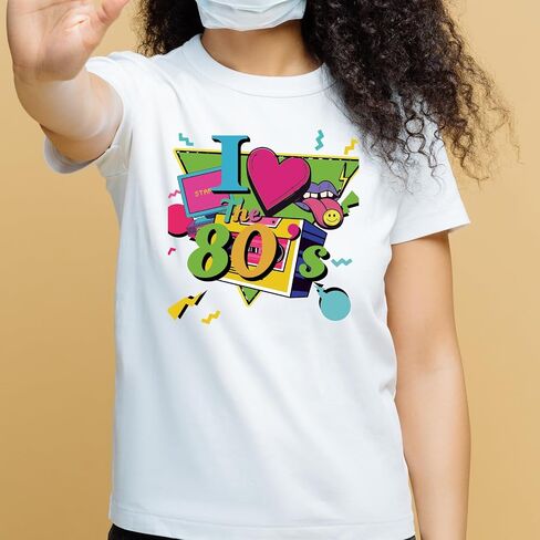 SUPERDANT 4PCS Take Me to The Back 80s 90s Iron on Transfer Paper Music DIY Colorful Heat Transfer Sticker Iron-on Decals for T Shirts DTF Transfers Ready to Press for Clothing Hoodie Jackets in Saudi Arabia