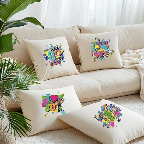 SUPERDANT 4PCS Take Me to The Back 80s 90s Iron on Transfer Paper Music DIY Colorful Heat Transfer Sticker Iron-on Decals for T Shirts DTF Transfers Ready to Press for Clothing Hoodie Jackets in Saudi Arabia