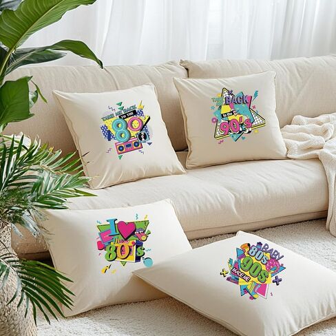 SUPERDANT 4PCS Take Me to The Back 80s 90s Iron on Transfer Paper Music DIY Colorful Heat Transfer Sticker Iron-on Decals for T Shirts DTF Transfers Ready to Press for Clothing Hoodie Jackets in Saudi Arabia