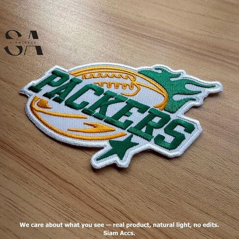 Siam Accs Rugby Fans Packers Football Stars Patch Embroidery American Football Fan Favorite Team Iron On Sew On for Clothing Backpacks Jeans Motorcycle Sew On Custom Jackets Hats Tactical Bags in Saudi Arabia