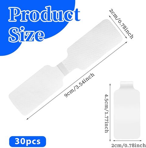 30 Pcs Self-Adhesive Writable Nylon Wire Labels, Paste Wire Labels White Cable Tags Reusable Waterproof Wires Tags Markers for Electronics Computers Cable Management in Saudi Arabia