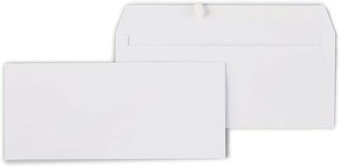 Staples #10 Business Envelopes, QuickStrip EasyClose Peel & Seal, 9.5 x 4.125 Inch, 500-Pack, White in Saudi Arabia