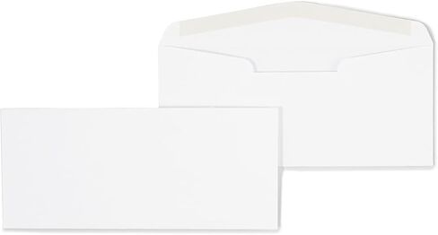 Staples #10 Business Envelopes, Premium Gummed Flap Closure, 9.5 x 4.125 Inch, 500-Pack, White in Saudi Arabia