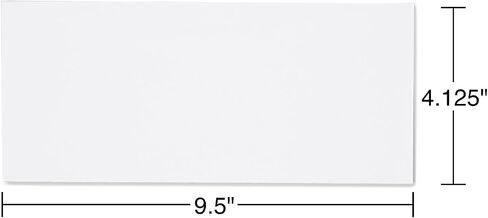 Staples #10 Business Envelopes, Premium Gummed Flap Closure, 9.5 x 4.125 Inch, 500-Pack, White in Saudi Arabia