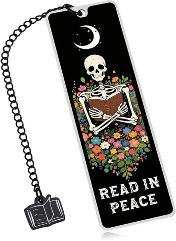 Skeleton Halloween Bookmarks Gifts for Reading Women Spooky Skull Gifts for Women Girls Halloween Boo Baskets Dark Romance Bookmark for Woman Funny Bookmarks for Book Lovers Bookish Gift for Christmas in Saudi Arabia