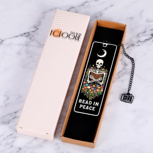 Skeleton Halloween Bookmarks Gifts for Reading Women Spooky Skull Gifts for Women Girls Halloween Boo Baskets Dark Romance Bookmark for Woman Funny Bookmarks for Book Lovers Bookish Gift for Christmas in Saudi Arabia