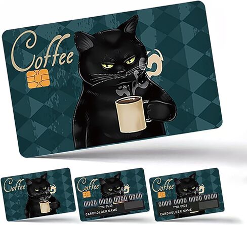 2 Set Debit Card Skin,1 Set with 4 Stickers,Credit Card Skin,Cat Decor,Medicare Card Protector Sleeve,Social Security Card Protector,Anime Credit Card Skin (07) in Saudi Arabia