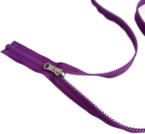 2pcs YKK #5 Molded Plastic Reversible Slider Inside/Outside Medium Weight Sport Jacket Zipper Separating Aluminum Pull Color Tahiti Purple #526W - Choose Your Length (Tahiti Purple #526W, 36" Inches) in Saudi Arabia