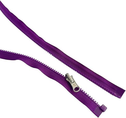2pcs YKK #5 Molded Plastic Reversible Slider Inside/Outside Medium Weight Sport Jacket Zipper Separating Aluminum Pull Color Tahiti Purple #526W - Choose Your Length (Tahiti Purple #526W, 36" Inches) in Saudi Arabia