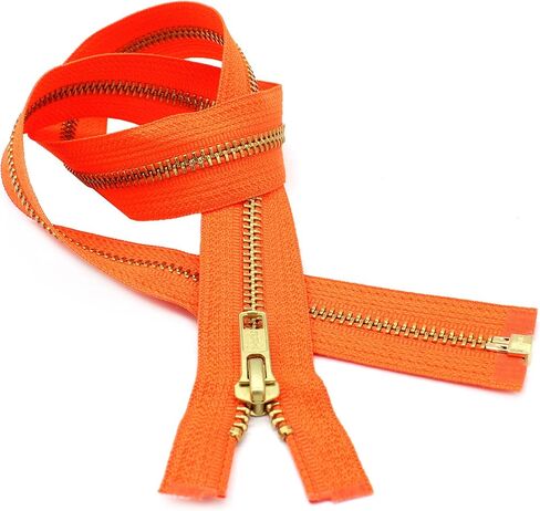 24 "سترة الوزن المتوسطة سحاب YKK #5 النحاس ~ فصل ~ 523 Orange (1 سحاب/حزمة) in Saudi Arabia