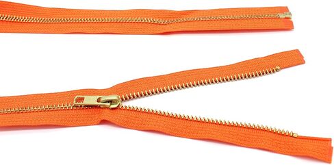24 "سترة الوزن المتوسطة سحاب YKK #5 النحاس ~ فصل ~ 523 Orange (1 سحاب/حزمة) in Saudi Arabia