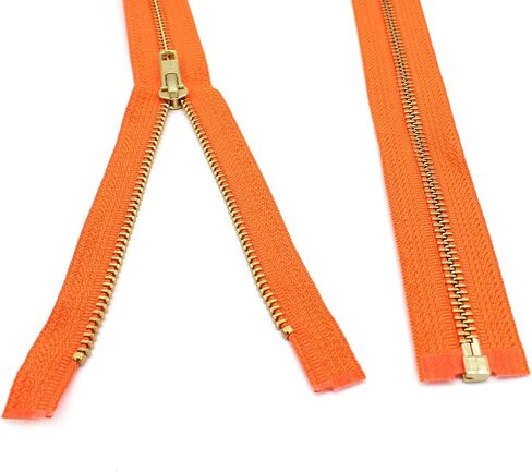 24 "سترة الوزن المتوسطة سحاب YKK #5 النحاس ~ فصل ~ 523 Orange (1 سحاب/حزمة) in Saudi Arabia