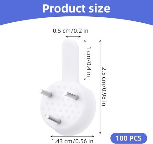 100pcs شماعات الجدار الصلبة غير المليئة بالكلام غير المرئي خطافات غير مرئية أظافر خرسانية صعبة الجدار خطاف الصورة خطاف تتبع الأظافر للأجهزة ، السحابات in Kuwait