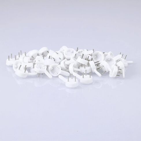 100pcs شماعات الجدار الصلبة غير المليئة بالكلام غير المرئي خطافات غير مرئية أظافر خرسانية صعبة الجدار خطاف الصورة خطاف تتبع الأظافر للأجهزة ، السحابات in Kuwait