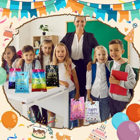 168 Pcs Birthday Classroom Gifts for Students Kids Birthday Return Gifts from Teacher Pencils Notebooks Bracelets Badge Stickers Bookmarks Erasers for Class Reward School Prize Party Favor in Saudi Arabia