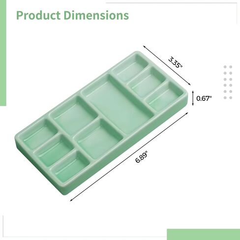 2-Pack Ceramic Watercolor Mixing Trays, 7-Inch Porcelain Palette with Grid Design for Easy Color Separation in Saudi Arabia