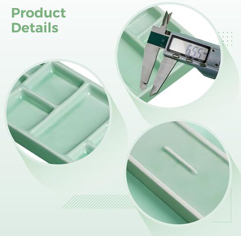 2-Pack Ceramic Watercolor Mixing Trays, 7-Inch Porcelain Palette with Grid Design for Easy Color Separation in Saudi Arabia