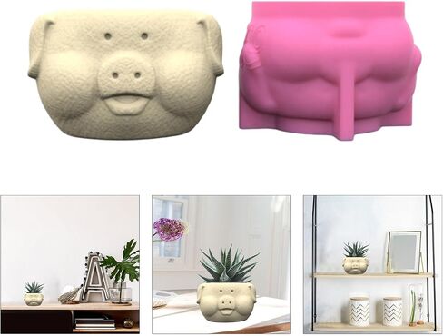 3D Silicone Mold Silicone Casting Mould Shape Silicone Craft Molds for Making Concrete Resin Flowerpot in Saudi Arabia