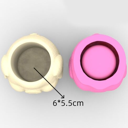 3D Silicone Mold Silicone Casting Mould Shape Silicone Craft Molds for Making Concrete Resin Flowerpot in Saudi Arabia