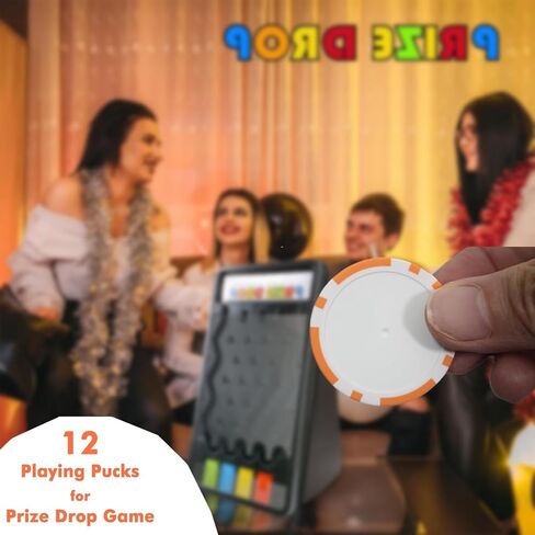 Sxfashbrd Tabletop Prize Drop Board Game Plinko Board 12 Playing Pucks - in Play Balls Replacement Kit Accessories for Foldable Stand Carnival Tradeshow Party in Saudi Arabia