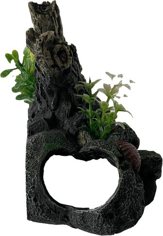 Aquarium Decor Magnetic Driftwood Outcropping Ornament –Wall-Mounted Fish Tank Accessory in Saudi Arabia