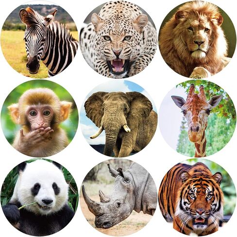 ملصقات حيوانية للأطفال واقعية للحيوانات ملصقات حيوانات Safari Sawls for Toddlers Party Party Favors Decord Decor in Saudi Arabia