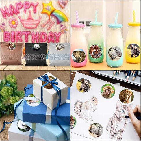 ملصقات حيوانية للأطفال واقعية للحيوانات ملصقات حيوانات Safari Sawls for Toddlers Party Party Favors Decord Decor in Saudi Arabia
