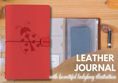 InnoBeta Ladybug Gifts for Women/Men, Gifts for Ladybug Lover, Ladybug Journal, Notebook, Sketchbook, Travel Diary, 7.8x5 Inches in Saudi Arabia