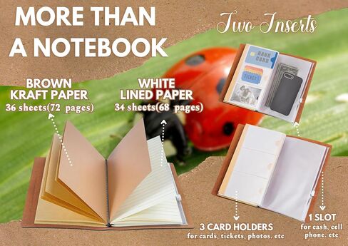 InnoBeta Ladybug Gifts for Women/Men, Gifts for Ladybug Lover, Ladybug Journal, Notebook, Sketchbook, Travel Diary, 7.8x5 Inches in Saudi Arabia