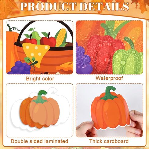 gisgfim 59 Pcs Thanksgiving Turkey Bulletin Board Set We Are Thankful Autumn Fall Thanksgiving Classroom Decorations Pumpkin Maple Leaves for Cutouts for DIY Craft Harvest School Home Wall Decorations in Saudi Arabia