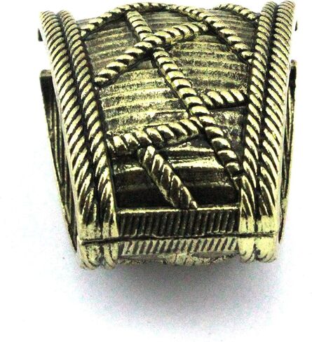 10pcs Automatically Spring Open Zinc Alloy Scarf Ring Buckle Slide Tube Bails Scarf Jewelry Charms Accessories (Antique Bronze) in Saudi Arabia