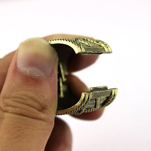 10pcs Automatically Spring Open Zinc Alloy Scarf Ring Buckle Slide Tube Bails Scarf Jewelry Charms Accessories (Antique Bronze) in Saudi Arabia