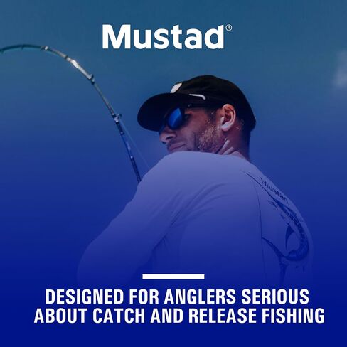 Mustad Demon Circle Hook, in Line, Wide Gap, 1X Fine Wire - Black Nickel-Size 8/0 - Pack of 100 in Saudi Arabia