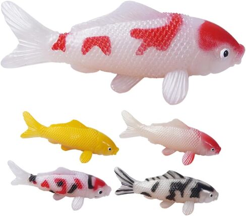 Luxshiny 5pcs واقعية Koi Fish Fish Fishfish التماثل in Kuwait