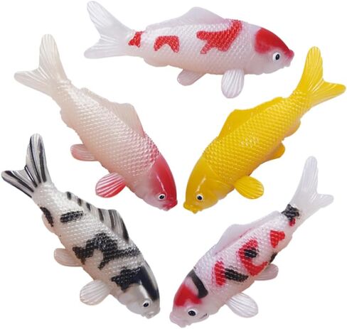 Luxshiny 5pcs واقعية Koi Fish Fish Fishfish التماثل in Kuwait