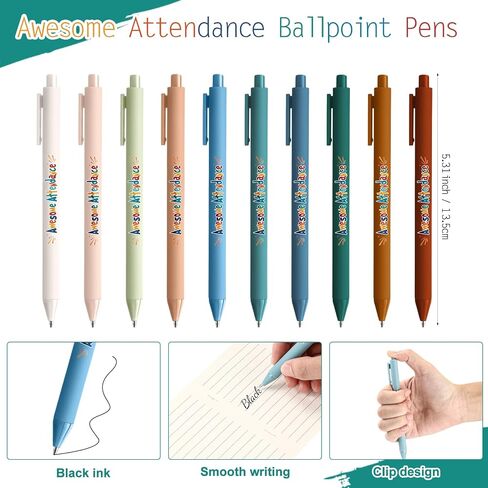 200 Pcs Perfect Attendance Awards for Classroom Awesome Attendance Ballpoint Pens and Silicone Bracelets for Student Behavior Incentives Classroom Rewards Teacher Supplies in Saudi Arabia