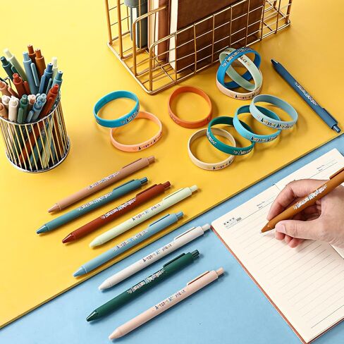 200 Pcs Perfect Attendance Awards for Classroom Awesome Attendance Ballpoint Pens and Silicone Bracelets for Student Behavior Incentives Classroom Rewards Teacher Supplies in Saudi Arabia