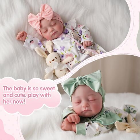 Babeside LifeLike Reborn Baby Baby Dolls Twins ، 20 بوصة واقعية حديثي الولادة فتاة فينيل ناع in Saudi Arabia
