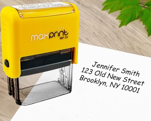 MaxPrint Medium Size Self Inking Custom Stamp - 1 line of Text - Over 12 Colors to Choose from in Saudi Arabia