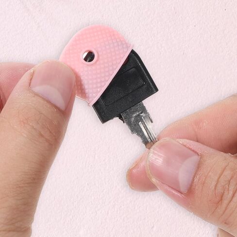 20 PCS CAP CAP تغطي علامات CAP الرئيسية لمفاتيح المنزل معرفات العلامات التي تغطيها حماة لطيفة ملونة لمفاتيح المنزل المسطحة القياسية in Saudi Arabia