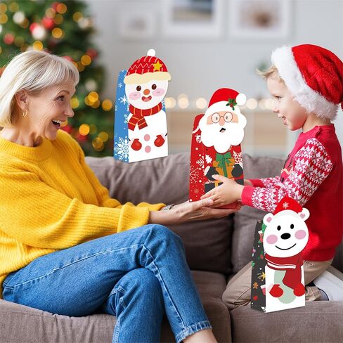 Lollutdotu Halloween Treat Bags，24 PCS Goodie Bags with Stickers, Halloween Trick or Treat Bags for Kids Classroom Decoration Party Supplies in Kuwait