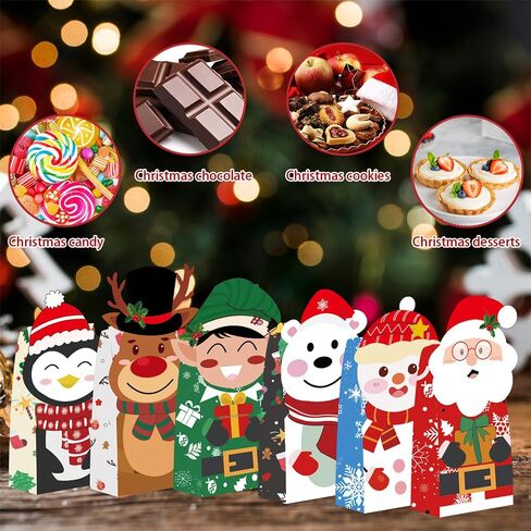 Lollutdotu Halloween Treat Bags，24 PCS Goodie Bags with Stickers, Halloween Trick or Treat Bags for Kids Classroom Decoration Party Supplies in Kuwait