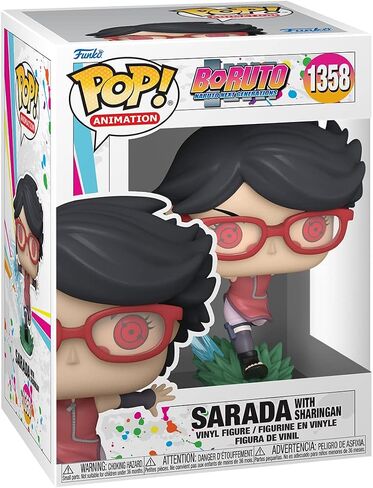 Funko POP! Animation: Boruto - Sarada Uchiha with Sharingan - Boruto: Naruto Next Generations - Collectable Vinyl Figure - Gift Idea - Official Merchandise - for Kids & Adults - Anime Fans in Saudi Arabia