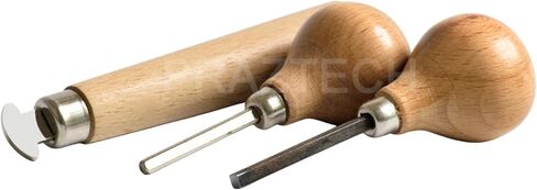 3-in-1 Jewelery Stone Setting Tool Kit – Prong Pusher, Bezel Pusher, Bezel Roller – Metal Setting Tools with Hardwood Handles for DIY Jewelry Repair and Stone Mounting in Saudi Arabia